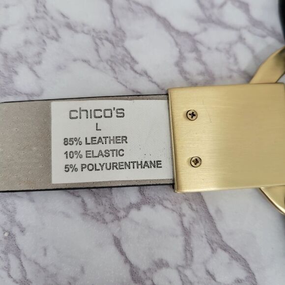 Chico's Belt Leopard Pony Hair Dyed Calf Hair Hook and Circle Toggle Closure NEW - Picture 6 of 12
